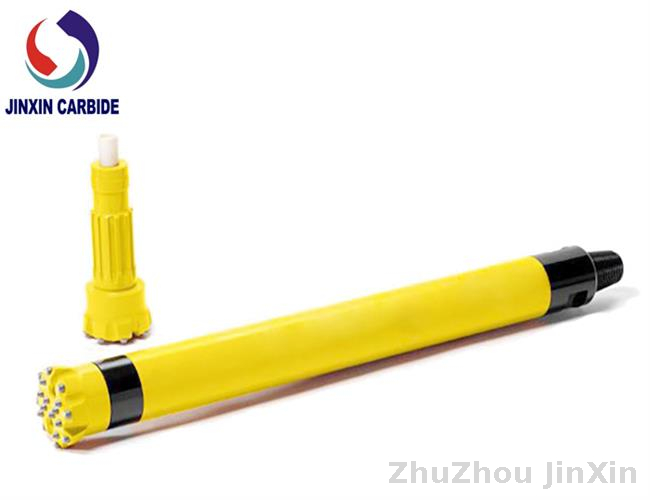 Zhuzhou-Jinxin-Hartmetall-mittlerer Luftdruck-Bohrgerät-Felsen, der DTH-Hammer bohrt